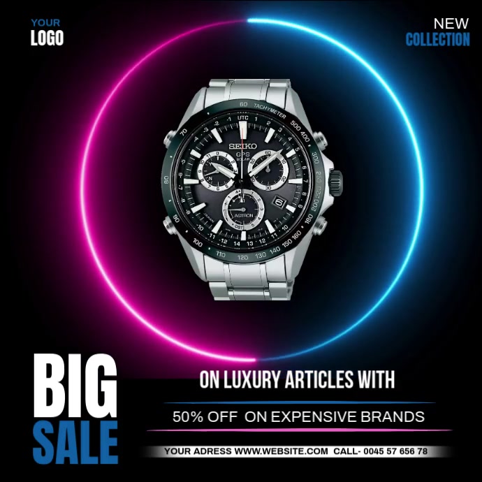 Watch sale poster Template | PosterMyWall