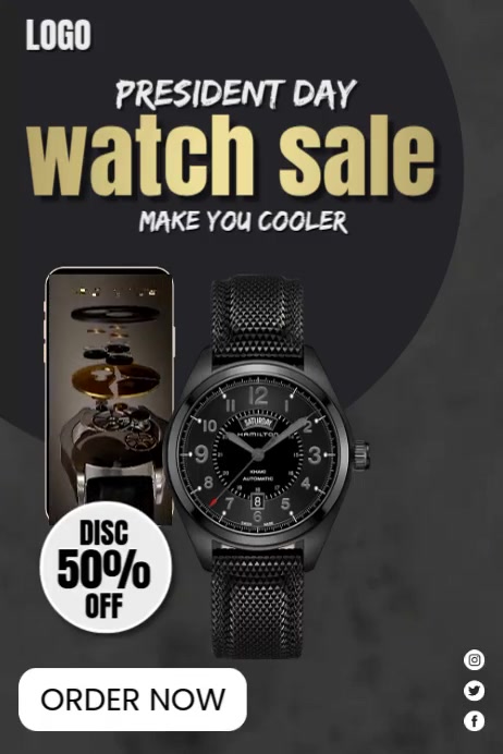 Watch Sale Video Ads Template | PosterMyWall