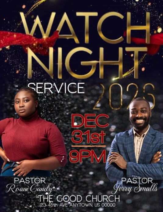 Copy of Watchnight Service | PosterMyWall