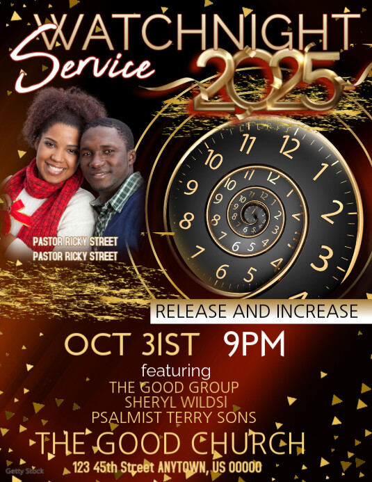 Copy of watchnight Service | PosterMyWall
