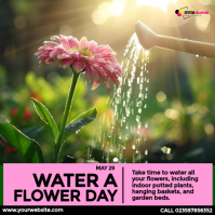 Water a Flower Day Post Instagram template