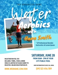 Water Aerobics Flyer template