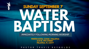 Water Baptism Digital na Display (16:9) template