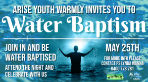 Water Baptism Digitalt display (16:9) template