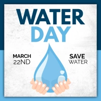 water day Instagram-Beitrag template