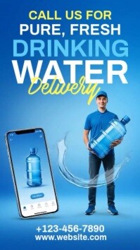 Azul Drinking Water Delivery Instagram Story Template