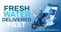 Water Delivery Service Imagen Compartida en Facebook template