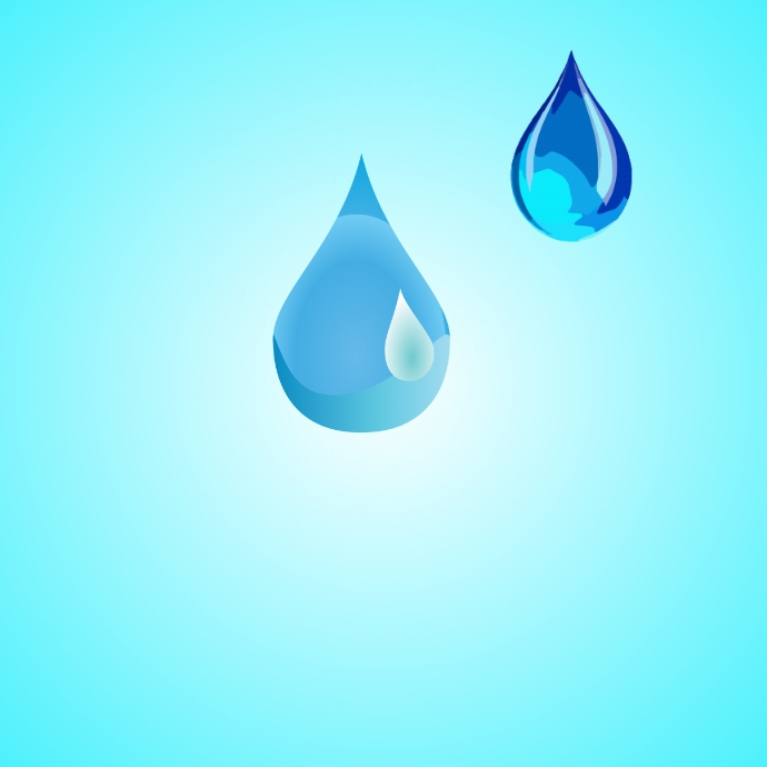 Front Drop Design Water Drop Design