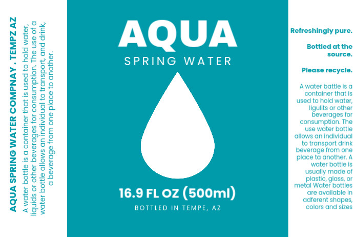 Copy of Water label design | PosterMyWall