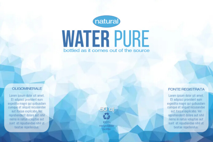 water label Templat | PosterMyWall