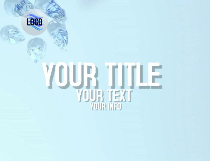 Wasser Logo Design Kostenlose Flyer Vorlage Vorlage Postermywall