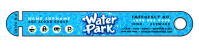 Water Park Ticket Handband Template แบนเนอร์ 2' × 8'