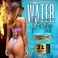 water party Instagram Post template