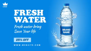 Water sale ad Twitter-opslag template