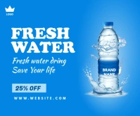 Water sale ad Medium Rectangle template