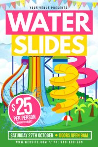 Water Slides Poster Template PosterMyWall