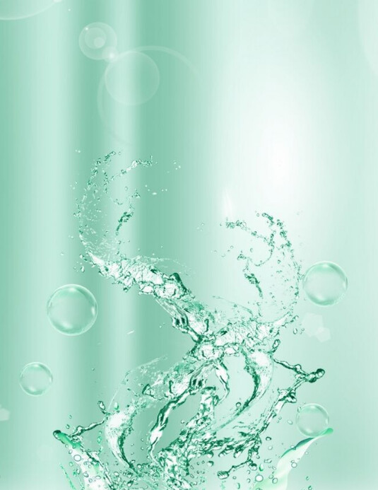 Water spread background Folheto (US Letter) template