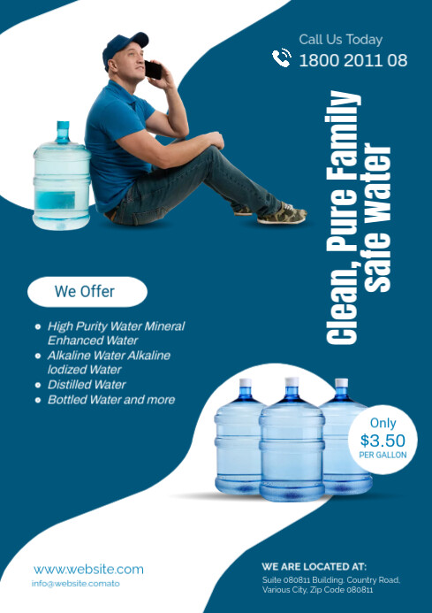 Water Supply Flyer Template | PosterMyWall