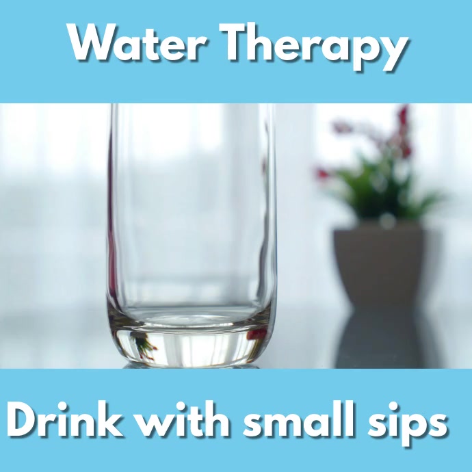 water therapy, take small sips, health Template | PosterMyWall