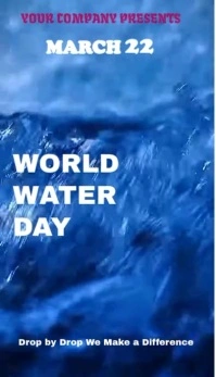 Water video template