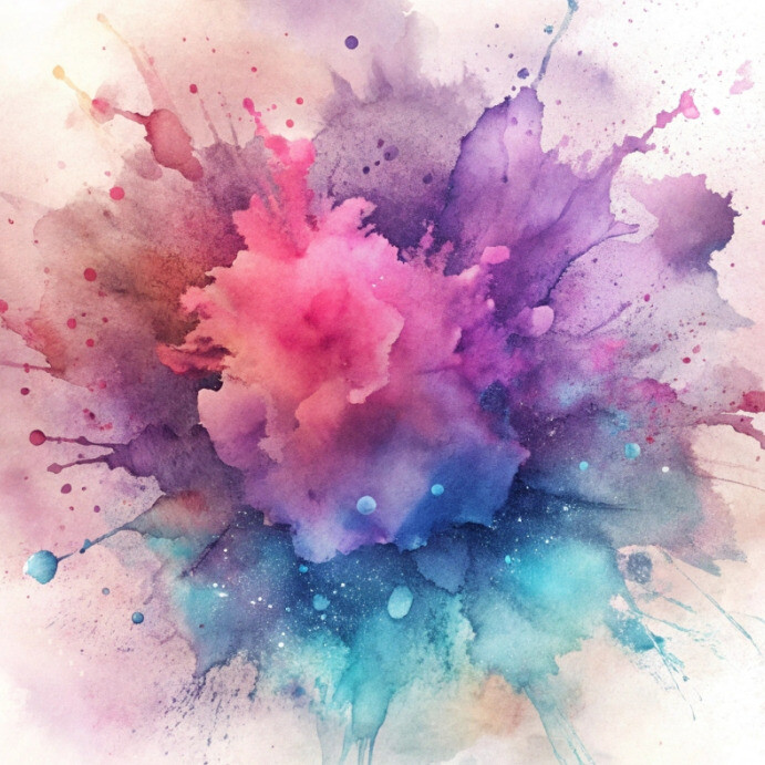Modèle Watercolor Splash Background with Artistic Paint Strokes and ...