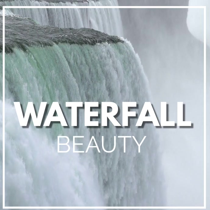 WATERFALL BEAUTY Template | PosterMyWall