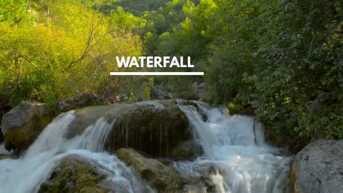 Waterfall Template Html Code WATERFALL Template | PosterMyWall