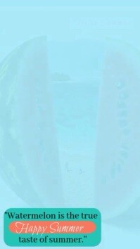 Watermelon Summer Instagram Reel template