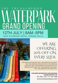 waterpark Aqua A3 template