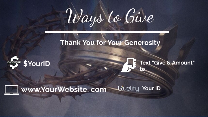 Ways to Give (4) Template | PosterMyWall