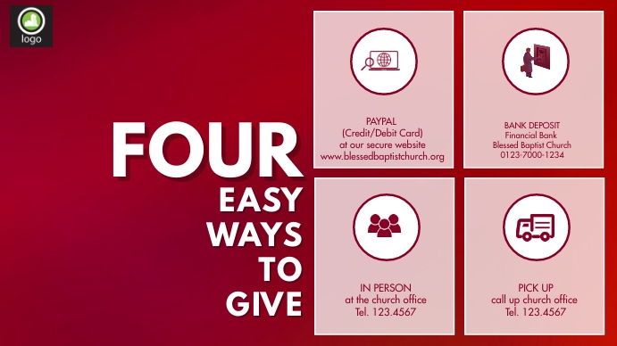ways to give 2 Template | PosterMyWall