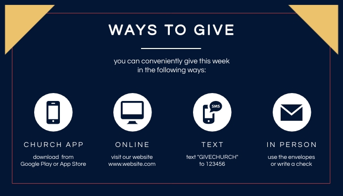 Ways To Give Template PosterMyWall ways-to-give-template-postermywall