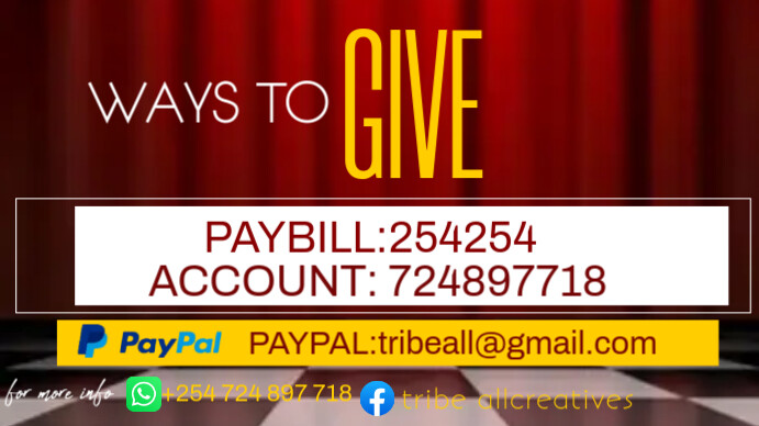 WAYS TO GIVE Design Template | PosterMyWall