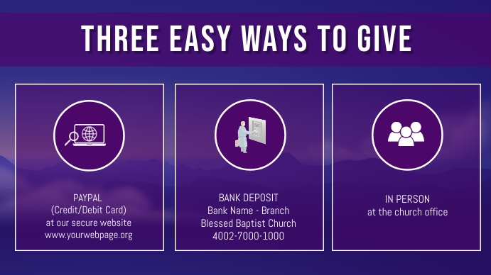ways to give Template | PosterMyWall