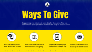 church ways to give poster template Nagłowek bloga