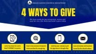 church ways to give flyer template Blog Header