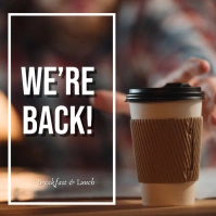 We're Back IG Square (1:1) template