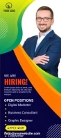 We're Hiring Ad Template Tarjeta de estantería