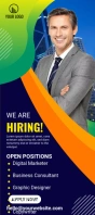 We're Hiring Ad Template Rack Card