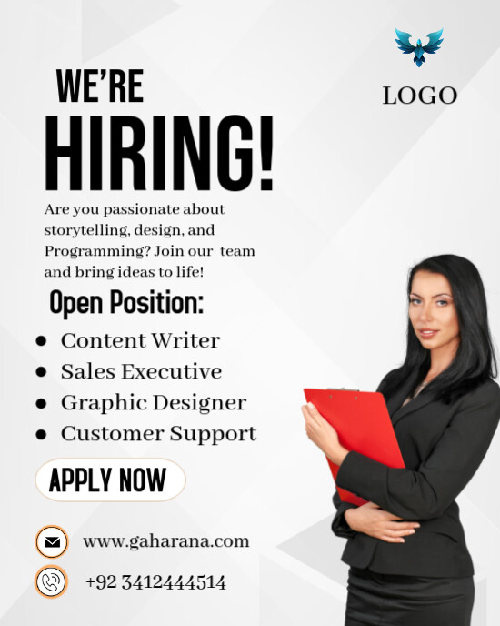 We're hiring Instagram Portrait template