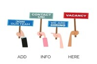 Hvid We're hiring Poster Template