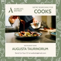 We're hiring instagram post restaurant banner template