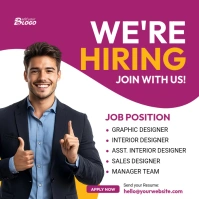 We're Hiring Template Quadrat (1:1)