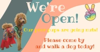 We're Open Facebook Shared Image template