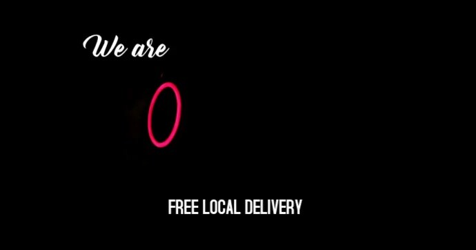 We're Open FB Facebook Shared Image template