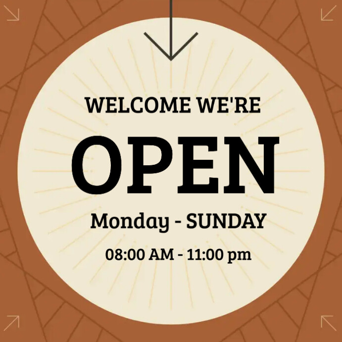 We're open templates Instagram Post