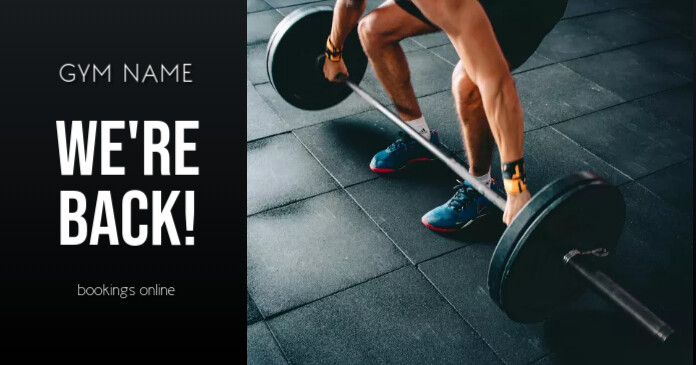 Copy of We're Back Gym | PosterMyWall
