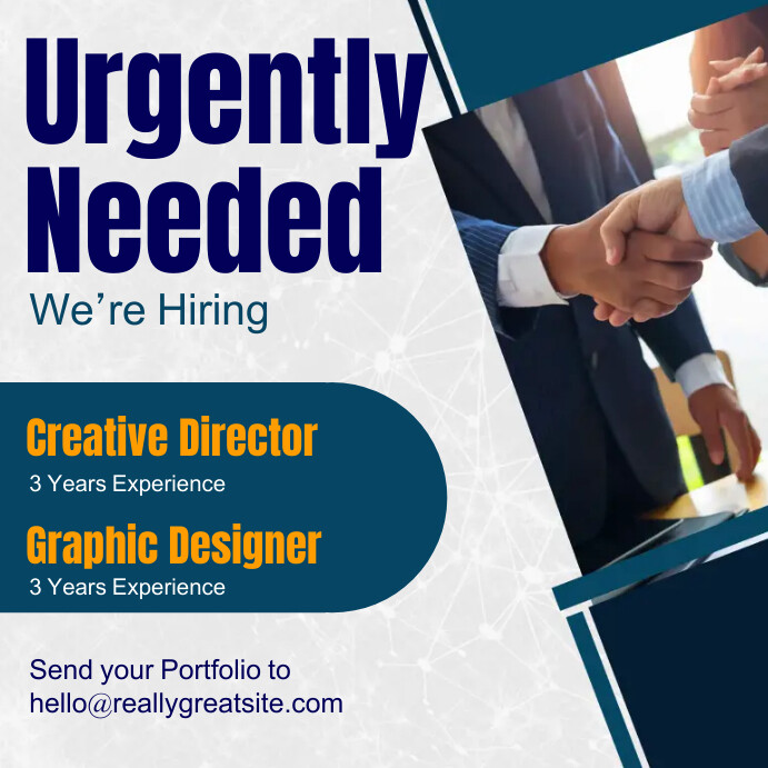 we're hiring Instagram Post template