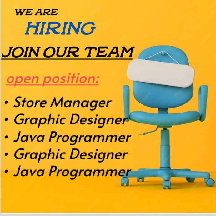 We're hiring Instagram Post template