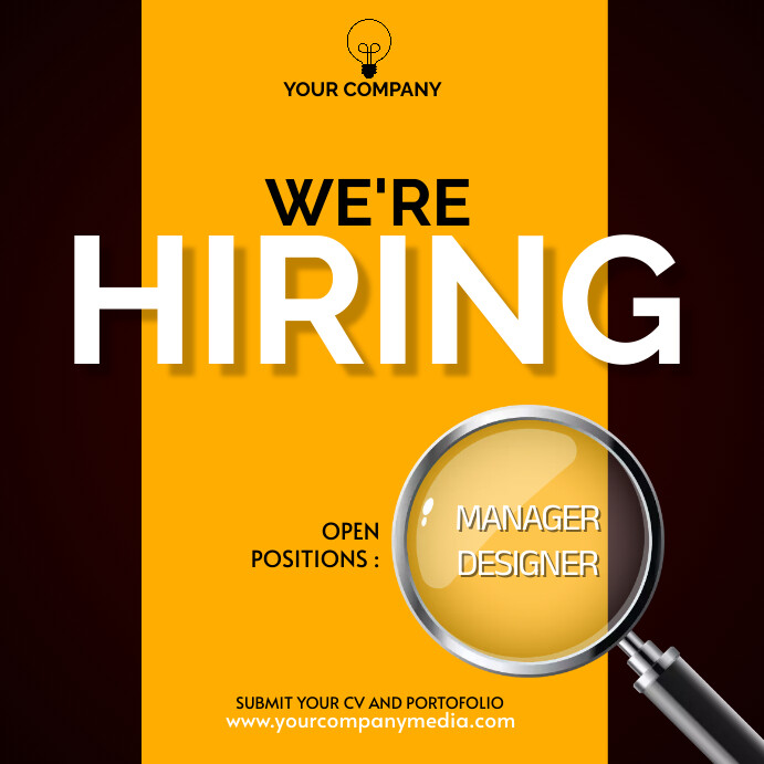we're hiring Template | PosterMyWall